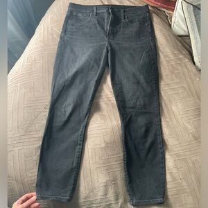 Gap Denim True Skinny Sky High Rise Faded Black Wash 32 14S 14 Short Petite 32P